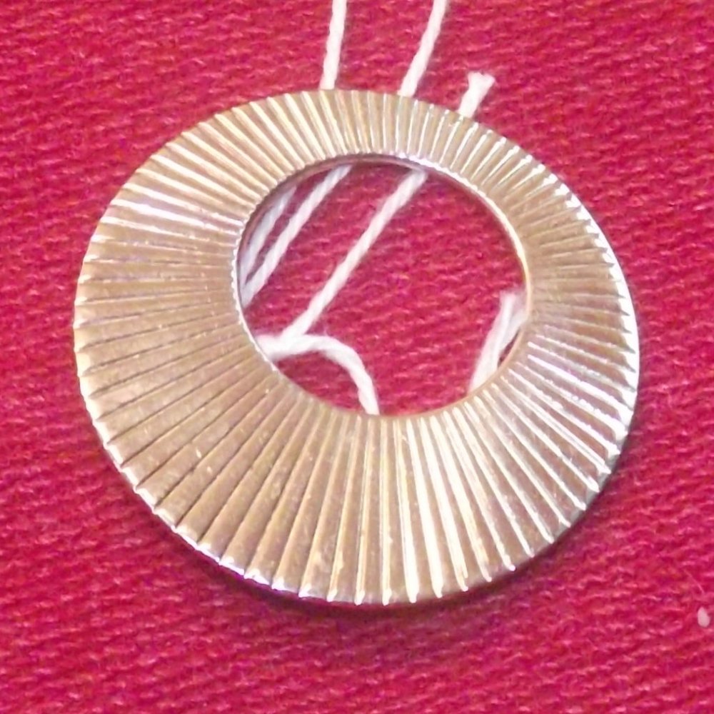 Round Circle Sundial Sterling Pin